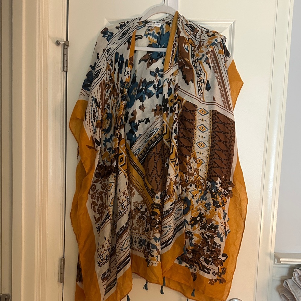 Woven Heart Multicolor Bohemian Jacket